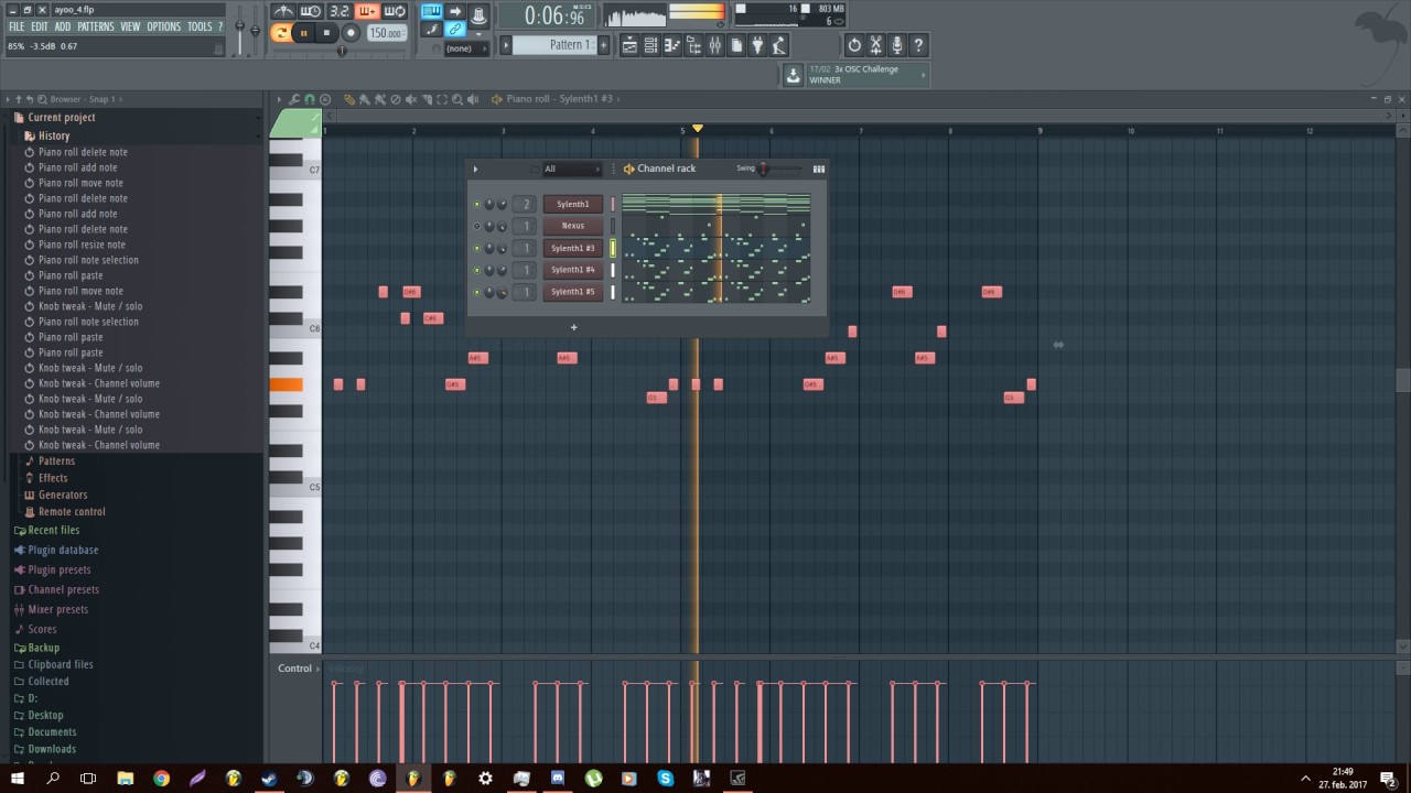 Just a cozy night in Fruity loops :)