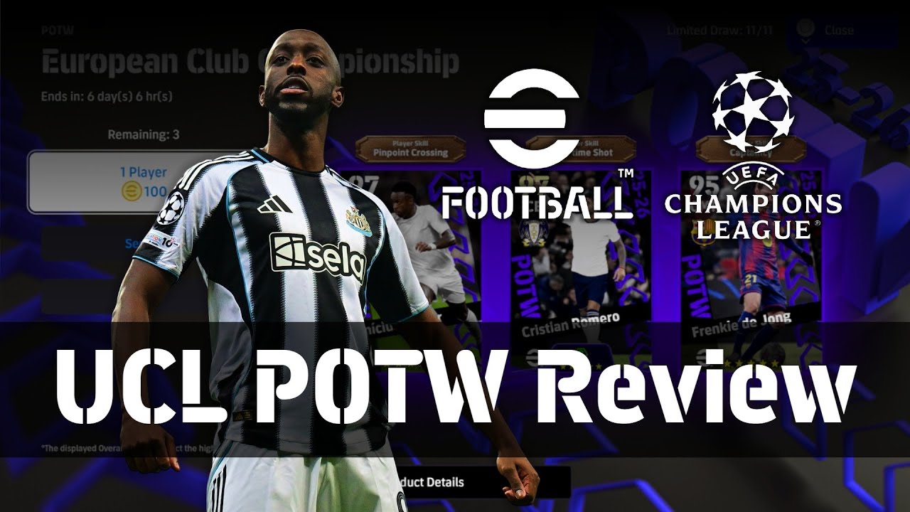 eFootball Pack Review: Champions League POTW Players 29/01/2026