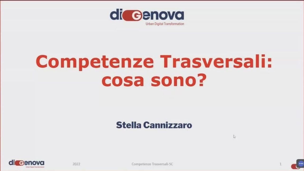 Cosa sono le Competenze Trasversali? (38 min 46 sec)