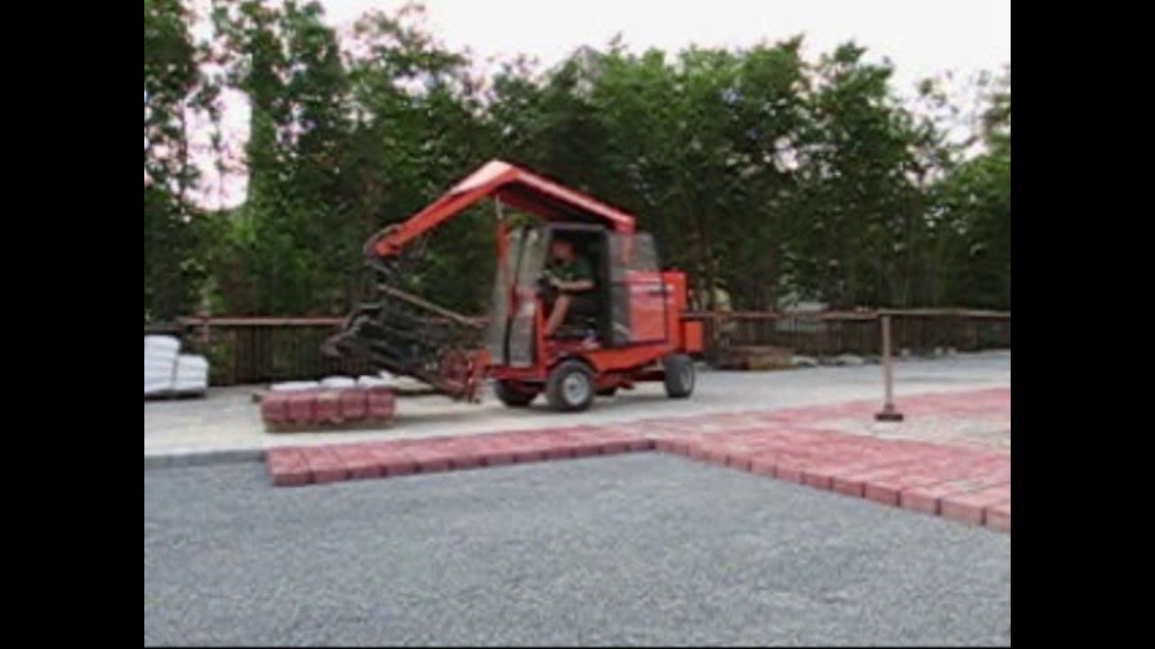 Pflasterverlegung -  4 m² in 1 Minute mit ......