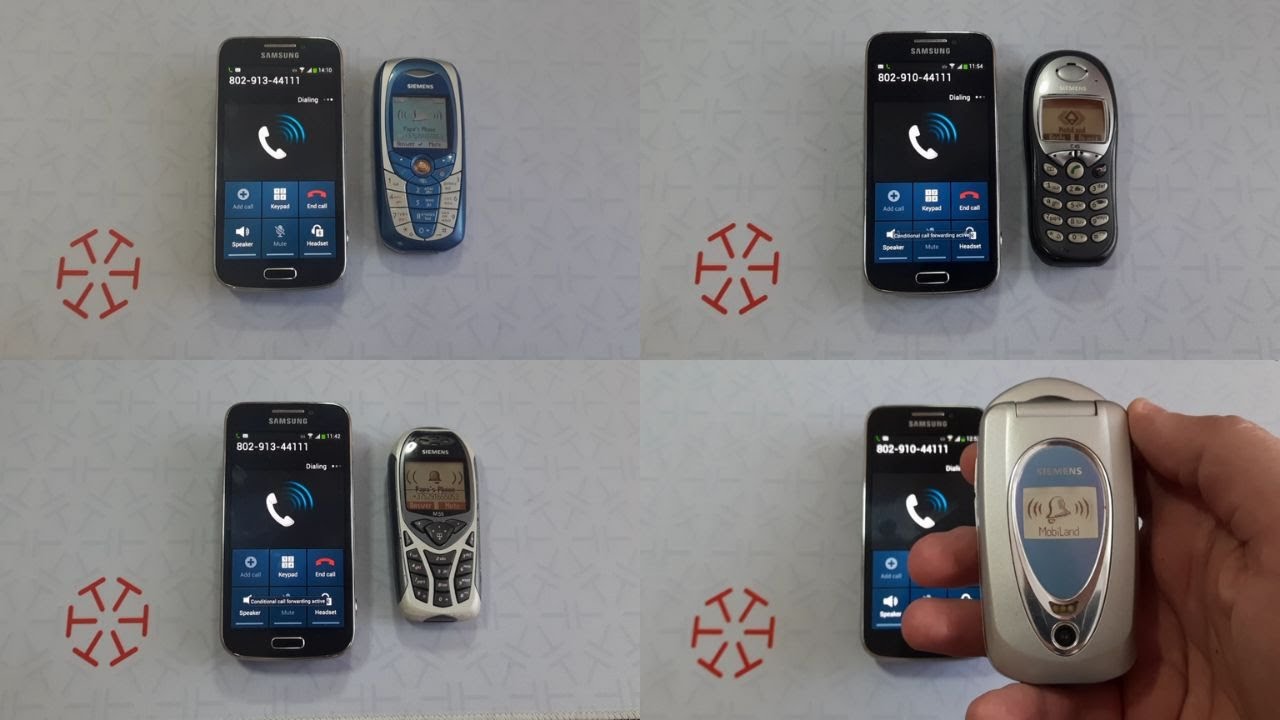 My old button Siemens phones incoming calls