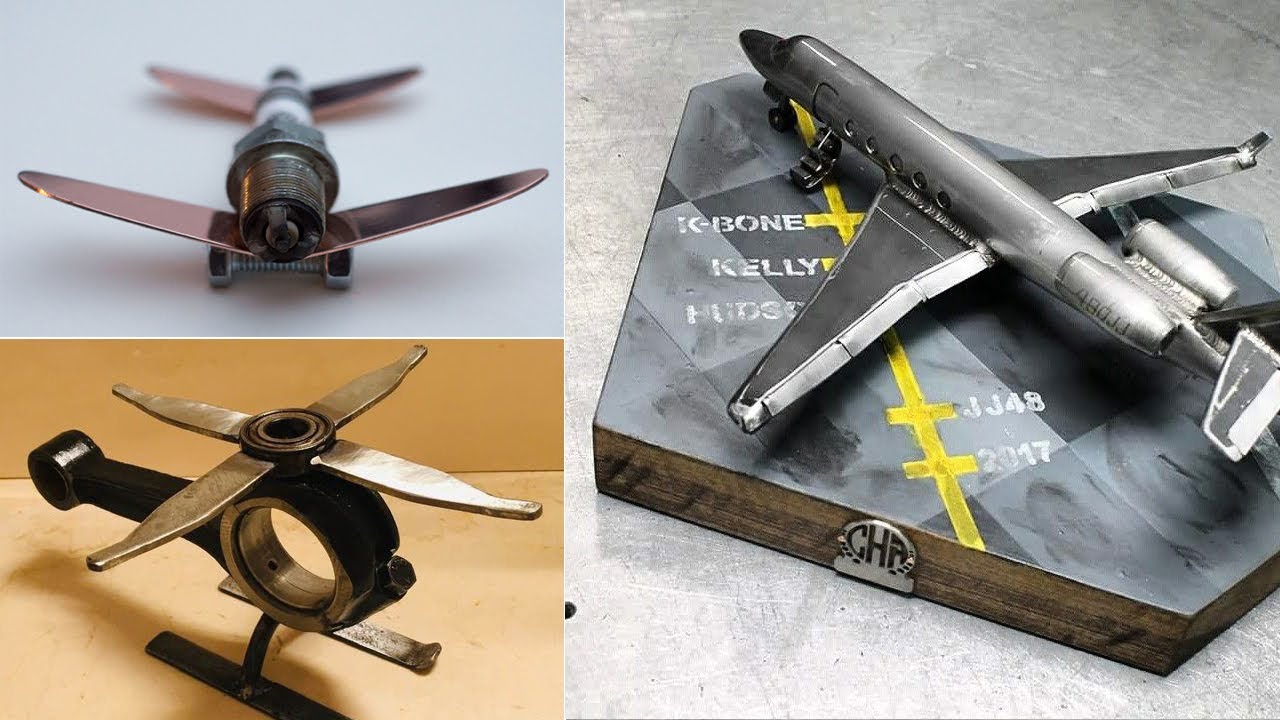 Aviones helicópteros || arte en metal || ideas reciclaje