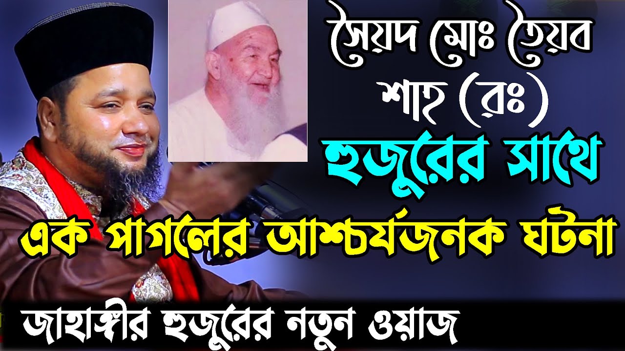 সৈয়দ মোঃ তৈয়ব শাহ (রঃ) হুজুরের সাথে এক পাগলের আশ্চর্যজনক ঘটনা | Jahangir hujur waz | Bangla waz 2023