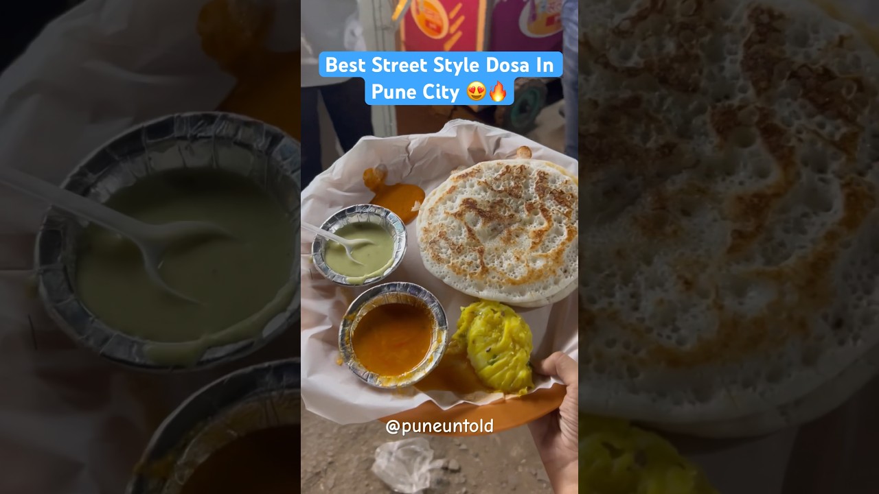 Pune Street Food Challenge 😍🔥💯. #pune #punecity #punestreetfood #streetfood #dosa