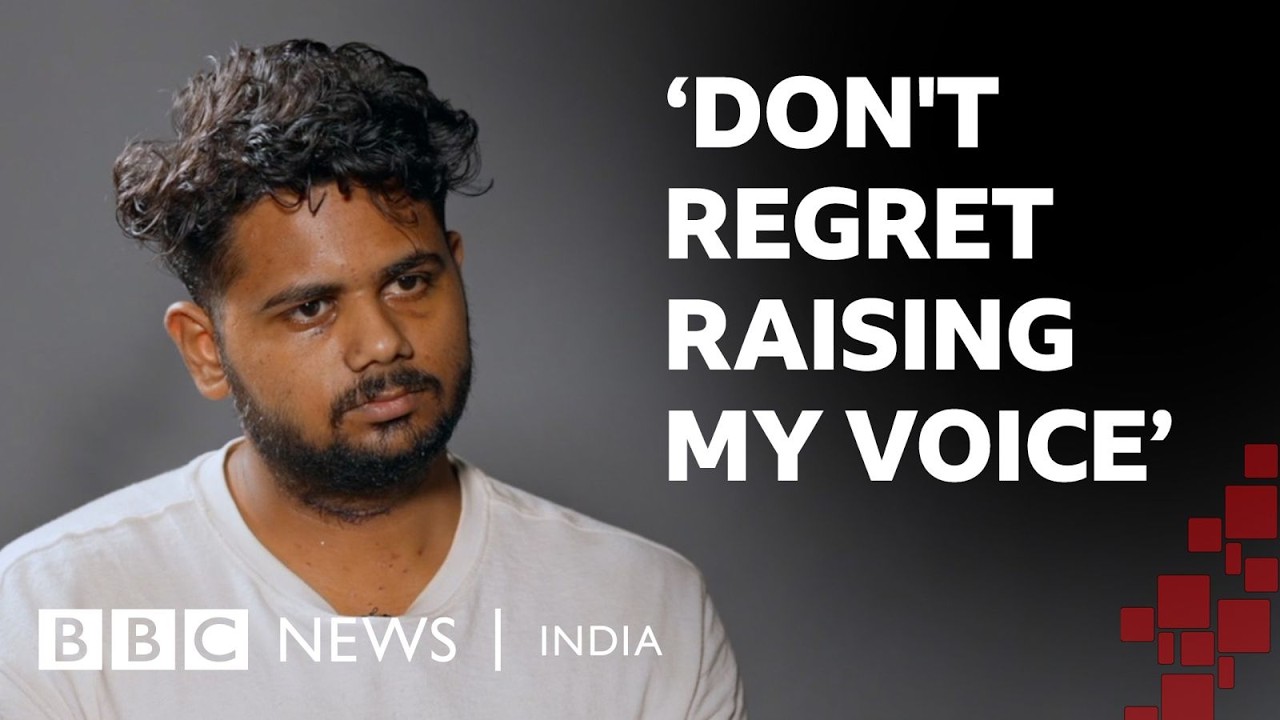 Cockroach Janta Party protester speaks out after suffering pellet-like injuries | BBC News India