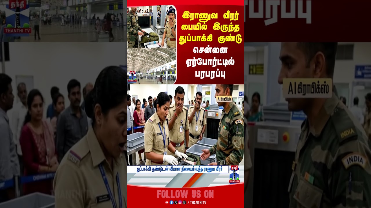 Chennai Airport | indianarmy | chennai | thanthitv