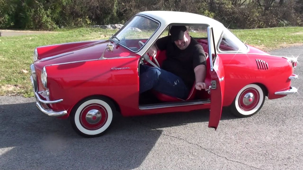 Red and White Goggomobil Coupe TS 400