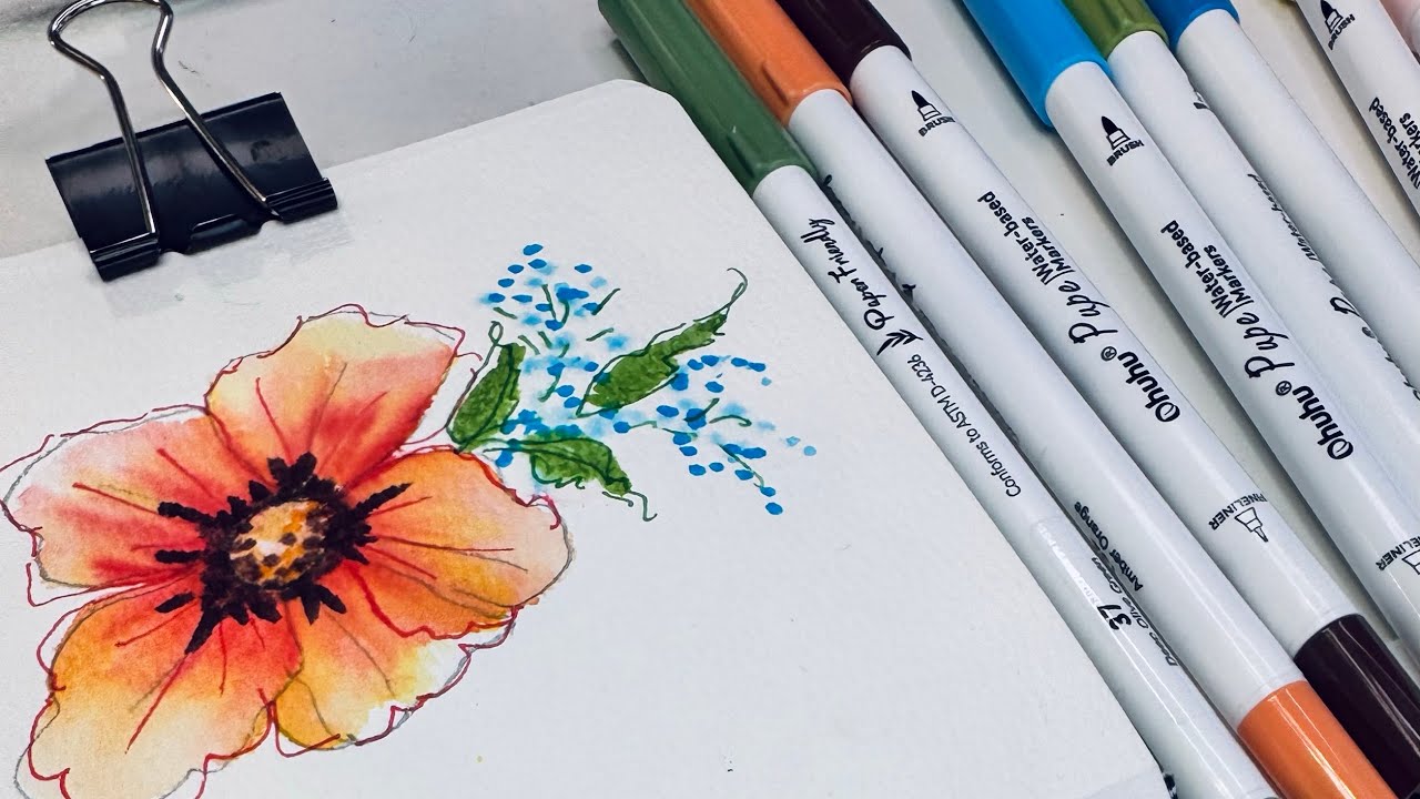 3 Surprising, Fun Techniques for a Watercolor Look with Ohuhu Markers 🎨✨