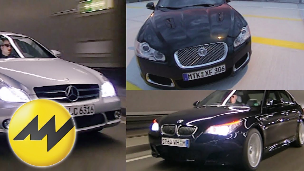 BMW M5 vs. Mercedes CLS 63 AMG vs. Jaguar XFR