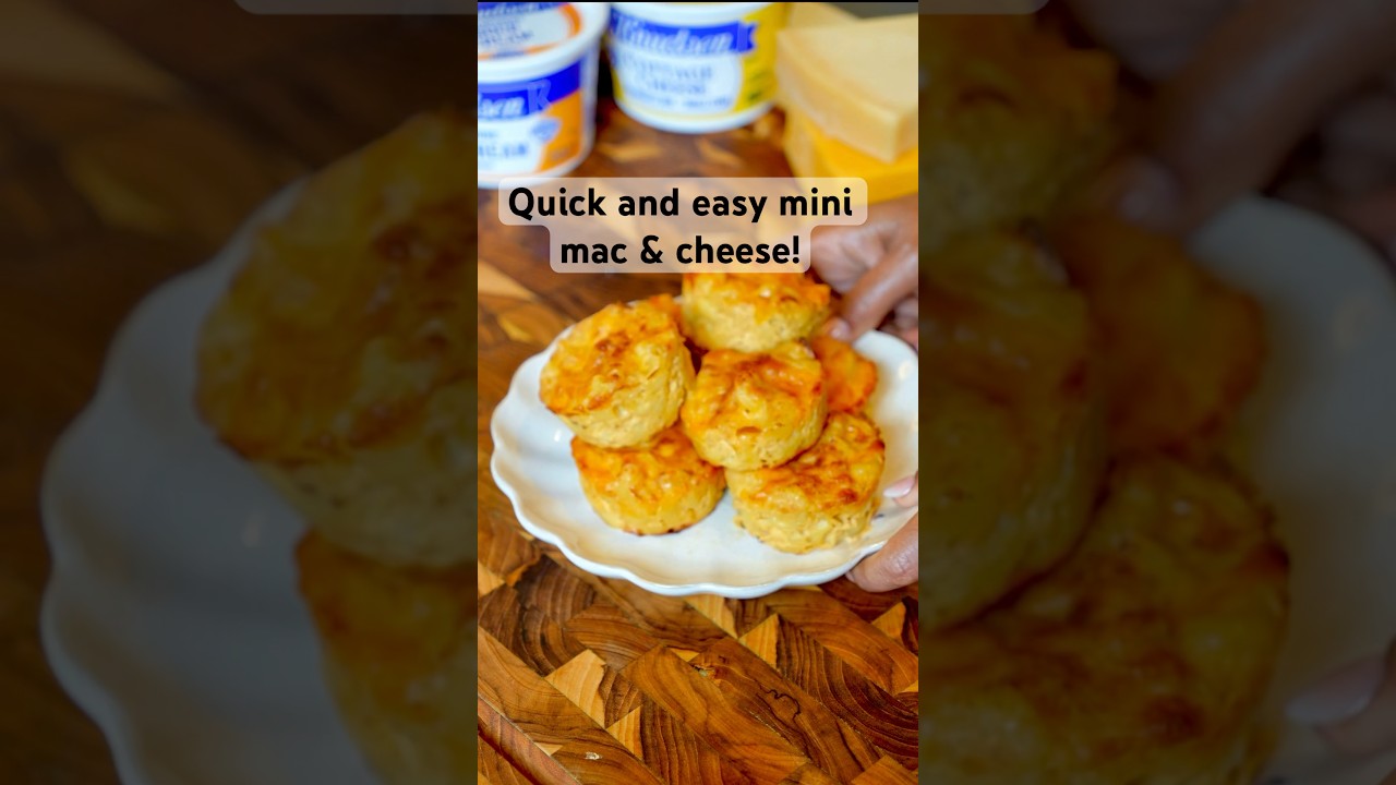 Mini mac & cheese cups for Back to School