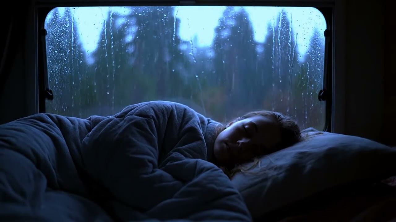 Relaxing Thunderstorm with Heavy Rain for Calming Anxiety