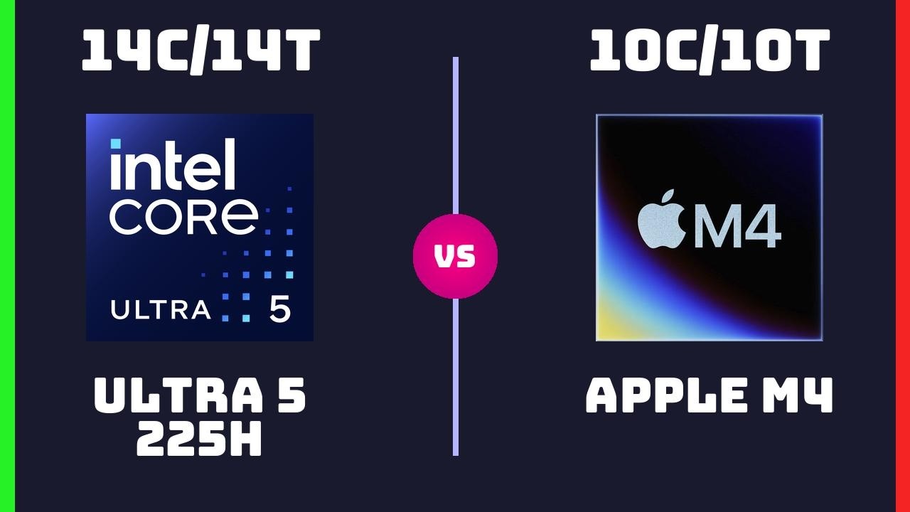 Intel Core Ultra 5 225H vs Apple M4 (10-Core) &ndash; CPU Comparison