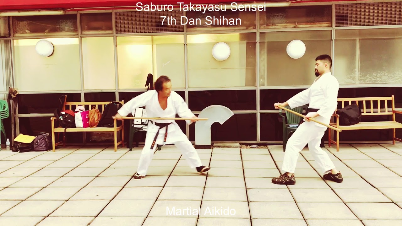 Weapons Training - Takemusu Aikido - Kumi Jo 3 by 7th Dan Saburo Takayasu Sensei (16.12.2018)