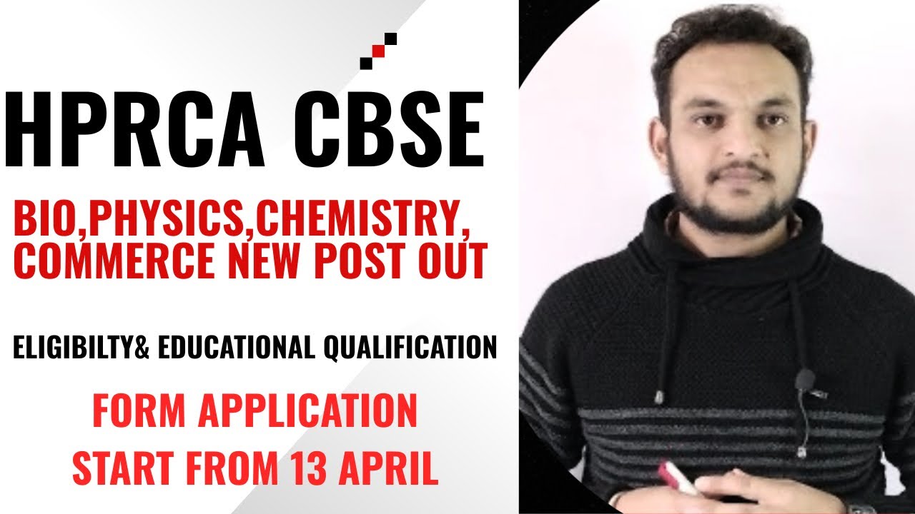 HPRCA New Notification for CBSE School Bio physics chemistry Commerce&rsquo;s Teacher New recruitment 2026