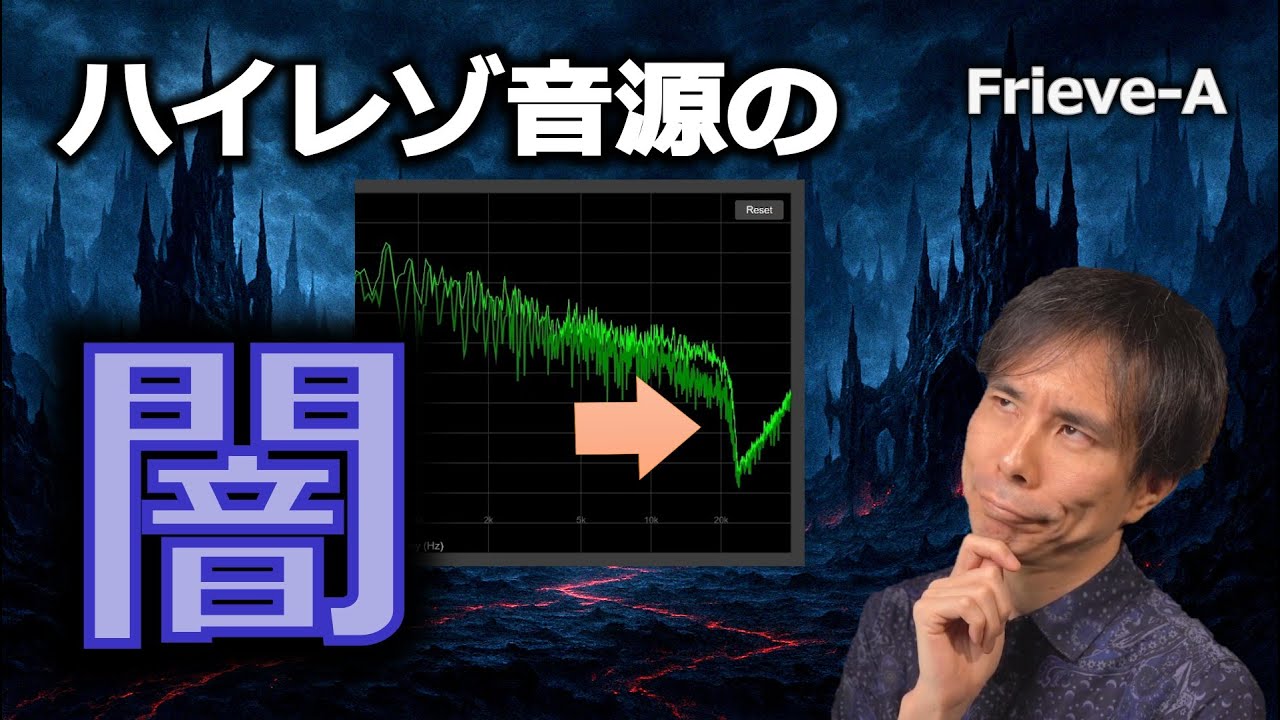 【オーディオ】ハイレゾ音源の闇を周波数分析で可視化