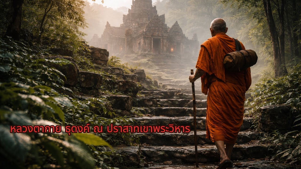 หลวงตากาย ธุดงค์ ณ ปราสาทเขาพระวิหาร – เสียงระฆังที่ไม่มีใครตี