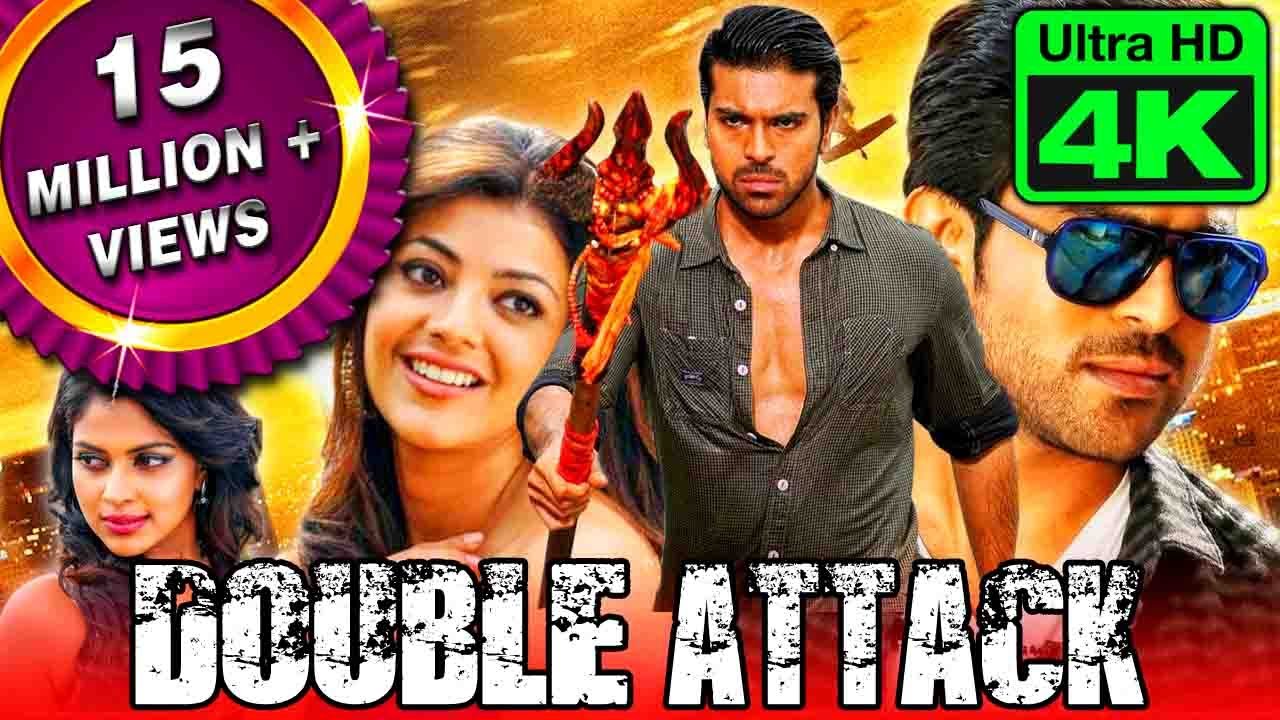 Double Attack (4K ULTRA HD) - RAM CHARAN Telugu Hindi Dubbed Movie | Kajal, Amala Paul
