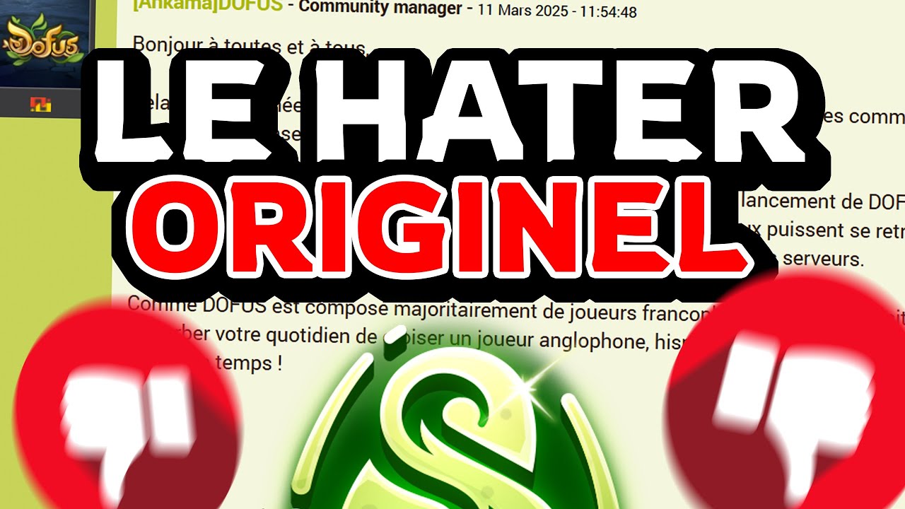 J'INVITE le plus gros HATER D'ANKAMA (Forum Dofus)