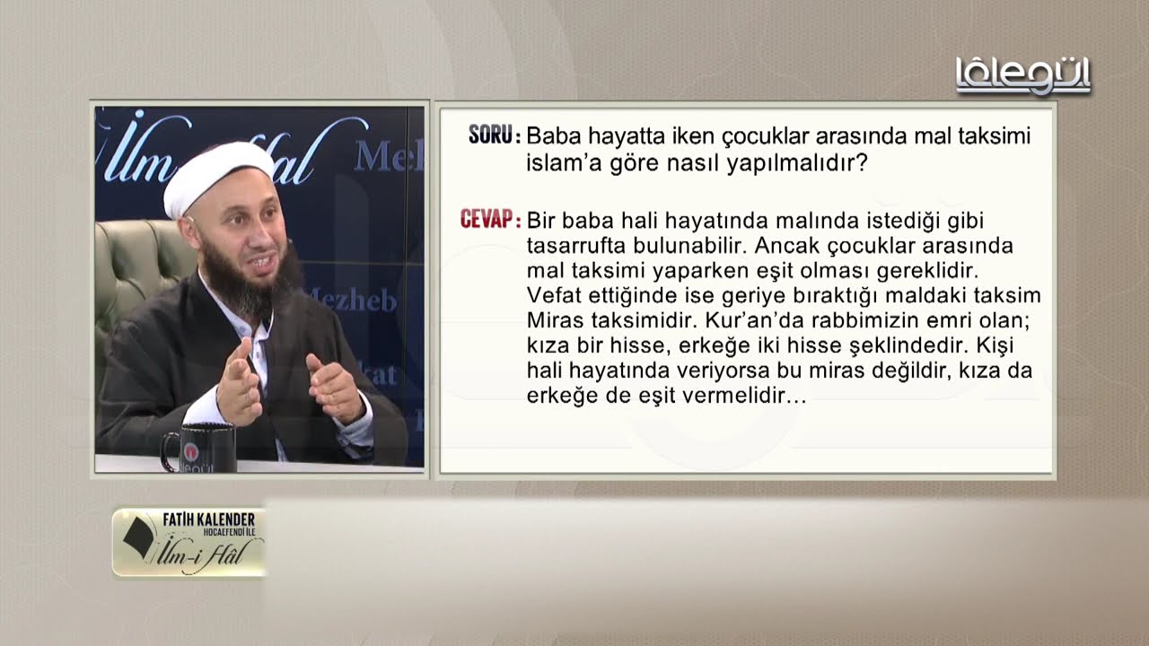 49-Baba hayatta iken çocukların arasında mal taksimi İslâm'a göre nasıl yapılmalıdır?