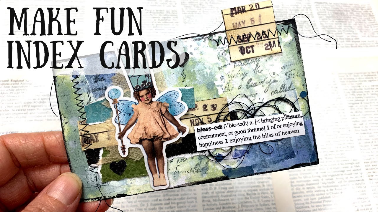 Make these fun index cards using supplies you have