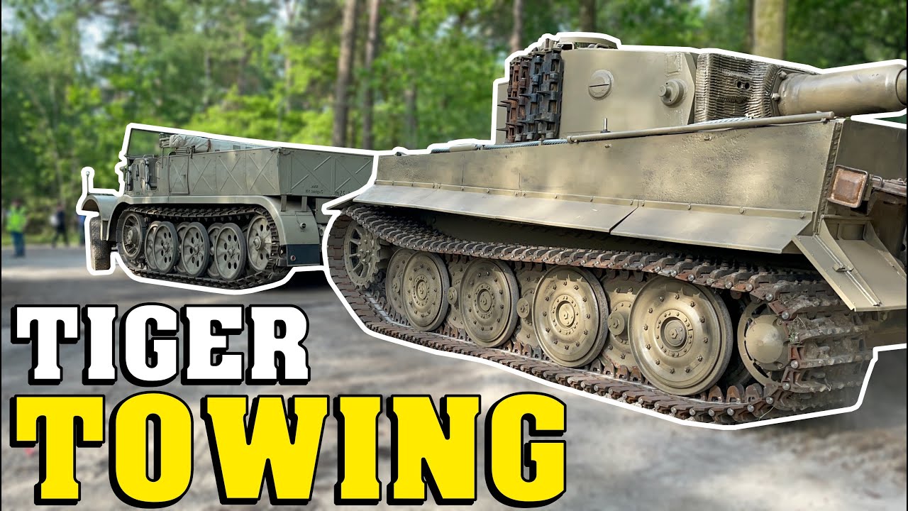 Tiger I towed by huge Sdkfz 9 FAMO half-track at Militracks 2023