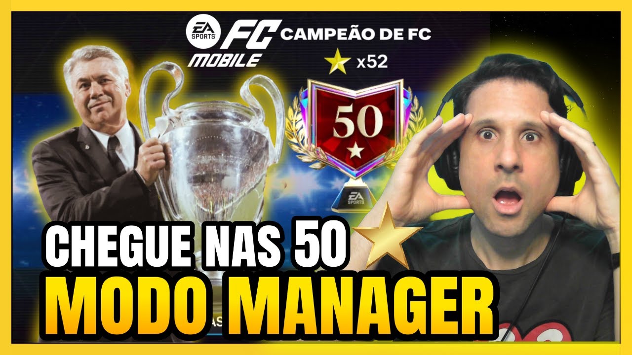 🔝6 VERDADES de COMO CHEGAR nas 50 ESTRELAS no MODO MANAGER -🤩 - ATUALIZADO - FC MOBILE 26