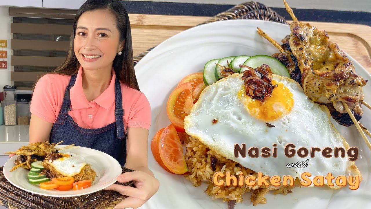 Chicken Satay with Nasi Goreng ala Chefmom Rosebud! Singapore Food Series!