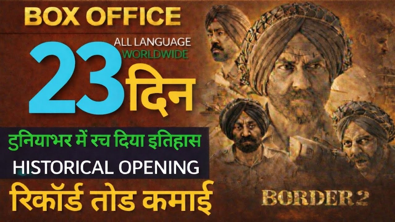 Border 2 Box office collection worldwide, Border 2 BOX OFFICE COLLECTIONS, Sunny Deol, VARUN DHAWAN 