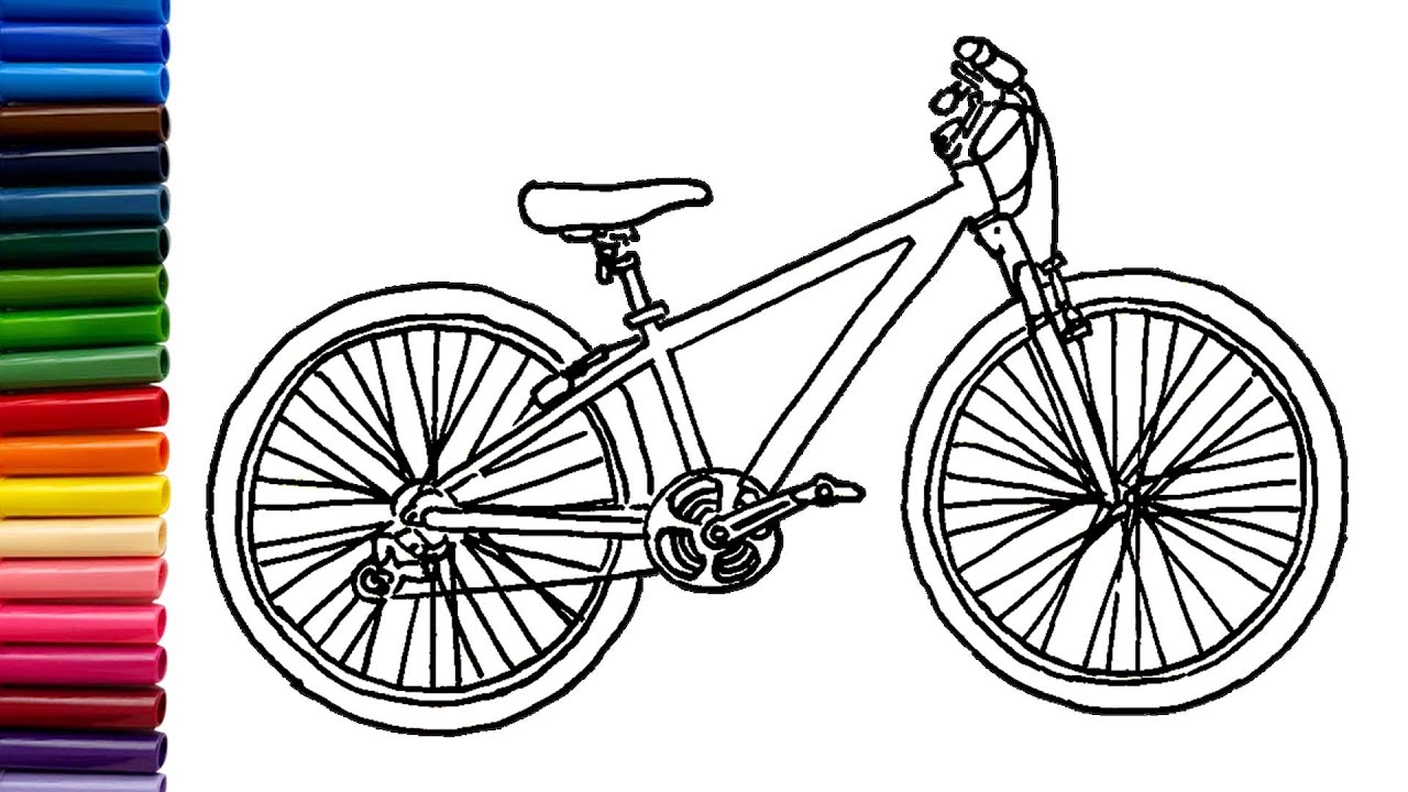 How To Draw A Bicycle Easy
