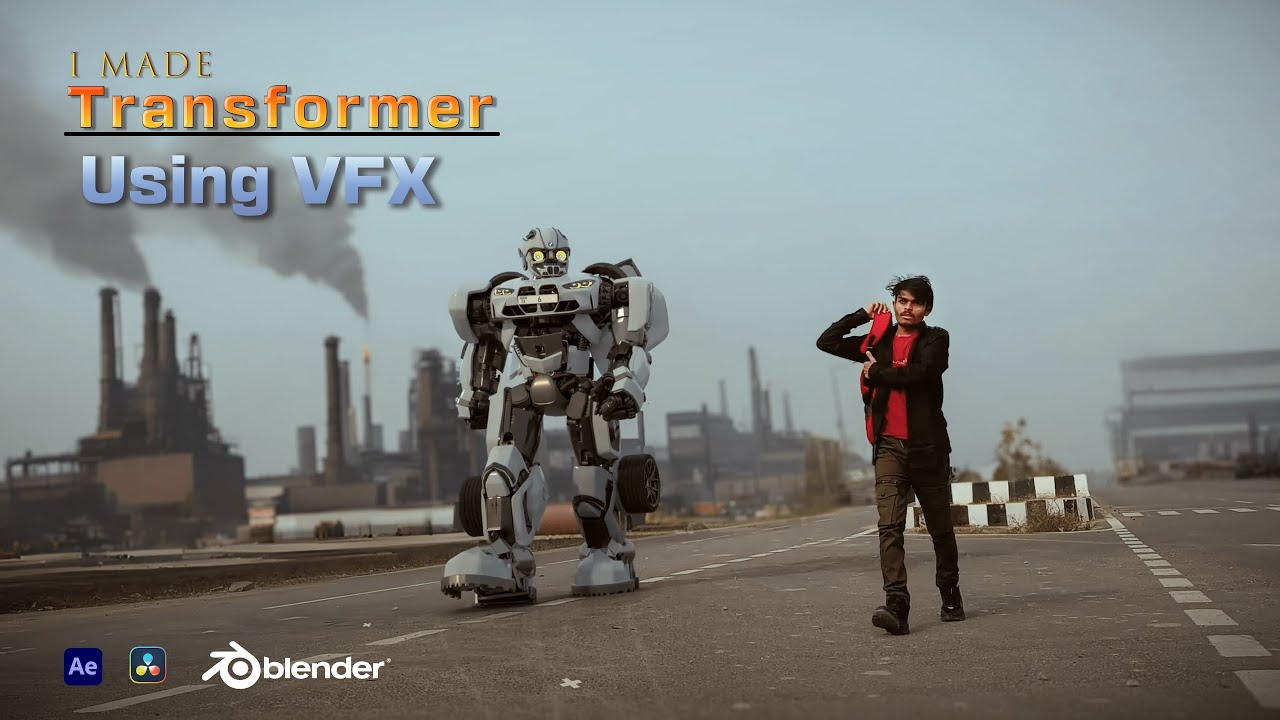 Recreating a Transformer Movie Scene Using EXPERT Level VFX Was Easier Than I Thought! 🎬✨