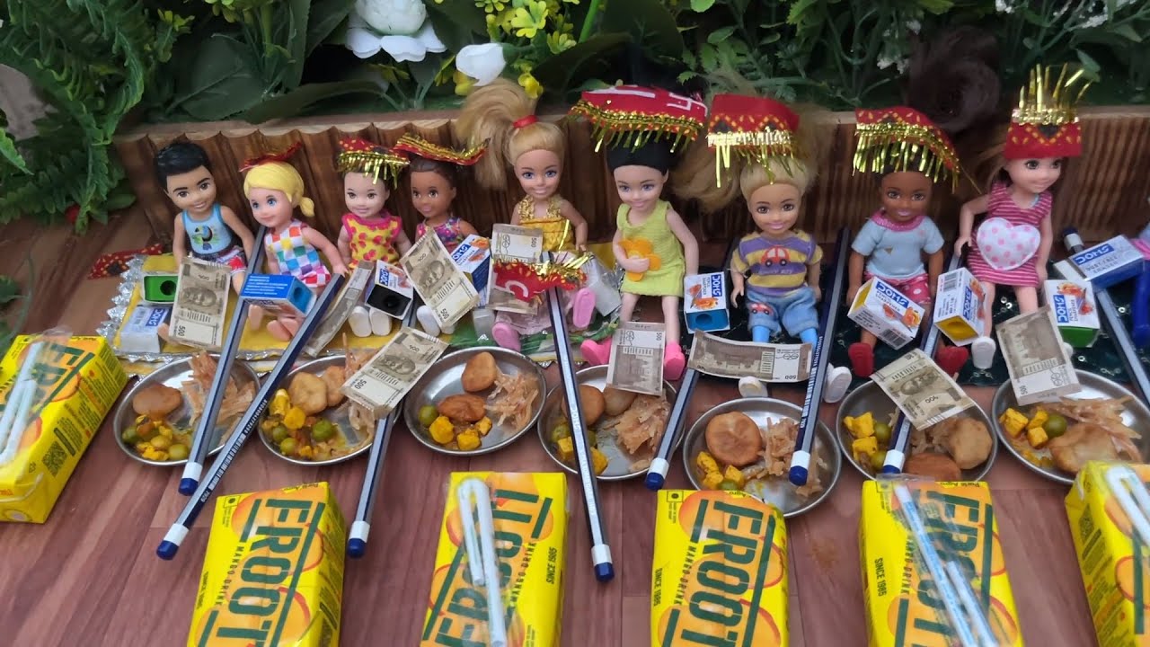 Riya kiya ki kahani part 93/ Niharika ne kiya kanya poojan/ barbie doll ki Kanya Pujan