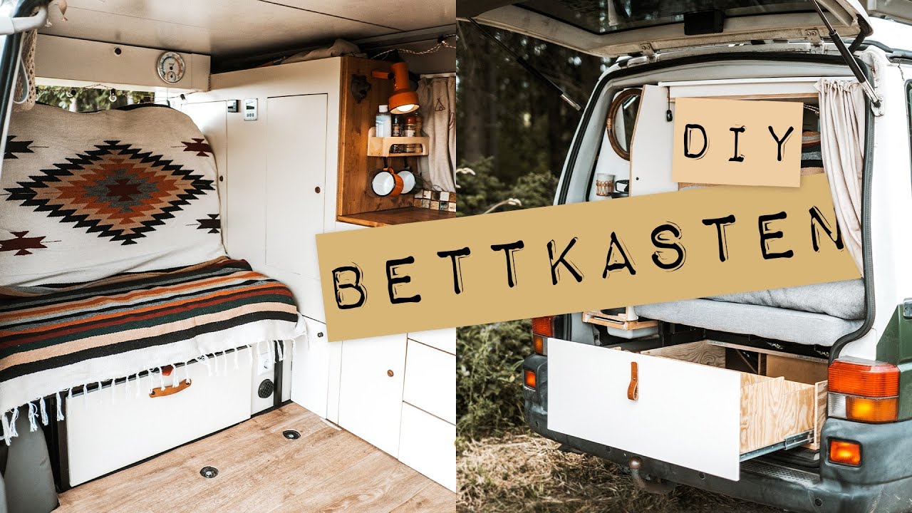 DIY Bettkasten inkl. Heckschublade f&uuml;r unseren T4 | Stauraumerweiterung Part 02