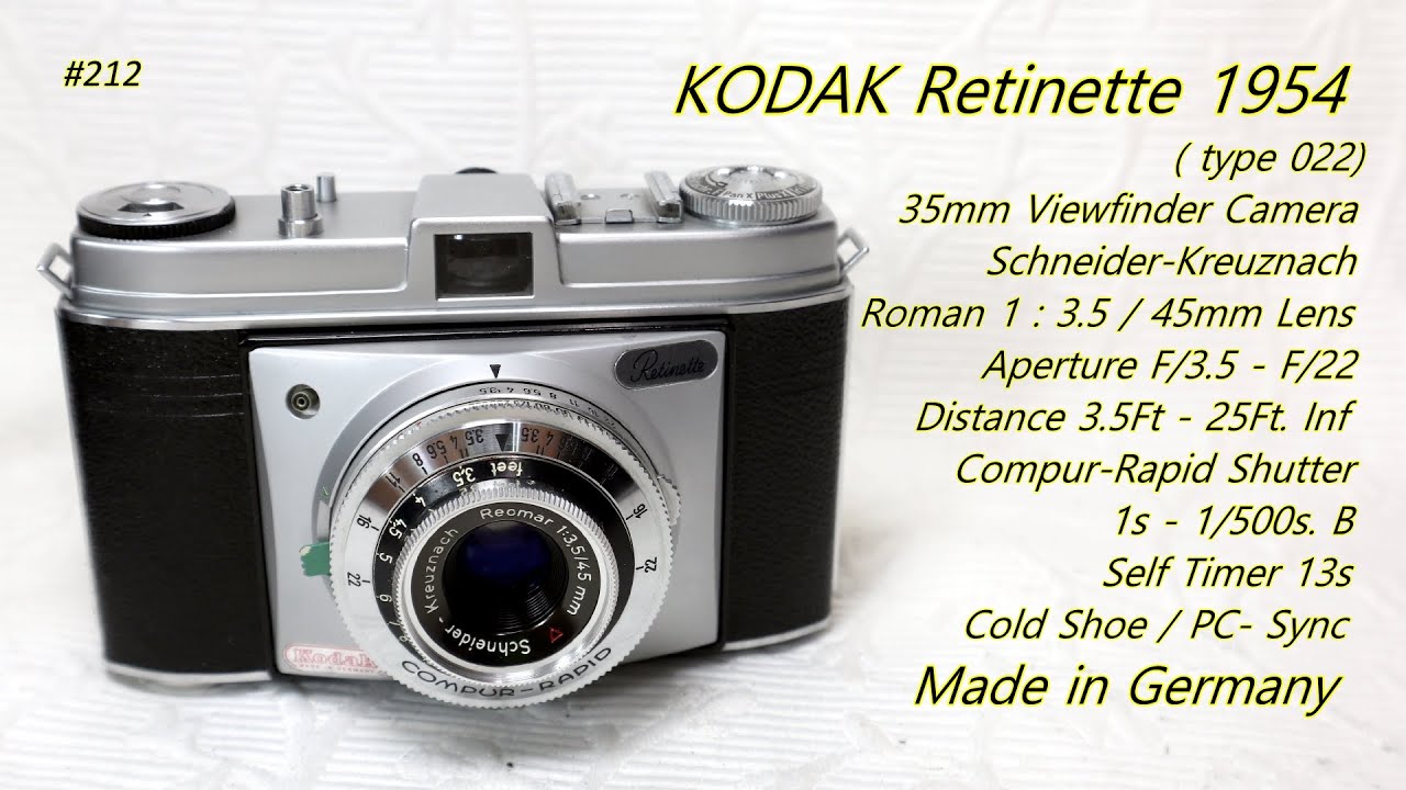 KODAK Retinette ( type 022 ) 1954
