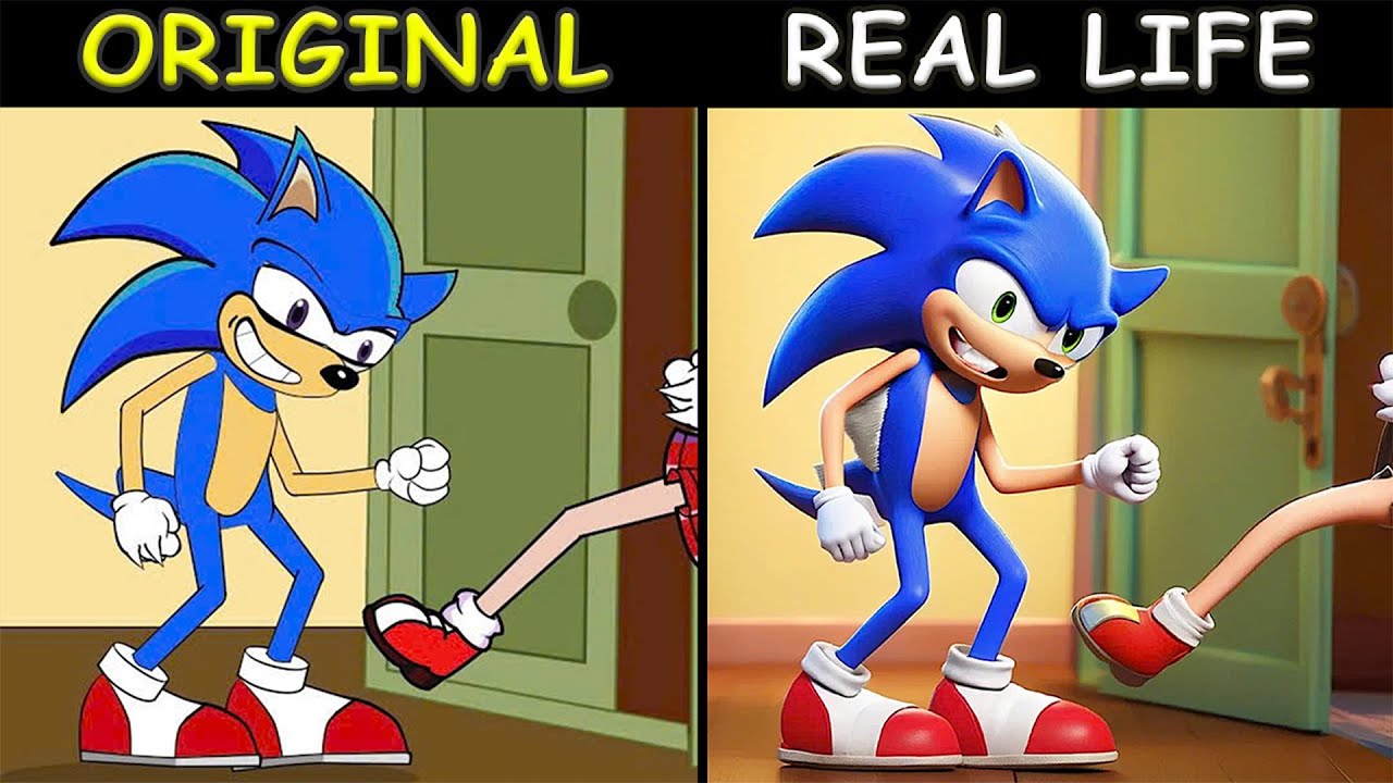 HELP! SONIC, Play The Leg Guessing Game | The Sonic Tapes Animation | Original vs Plush Toys