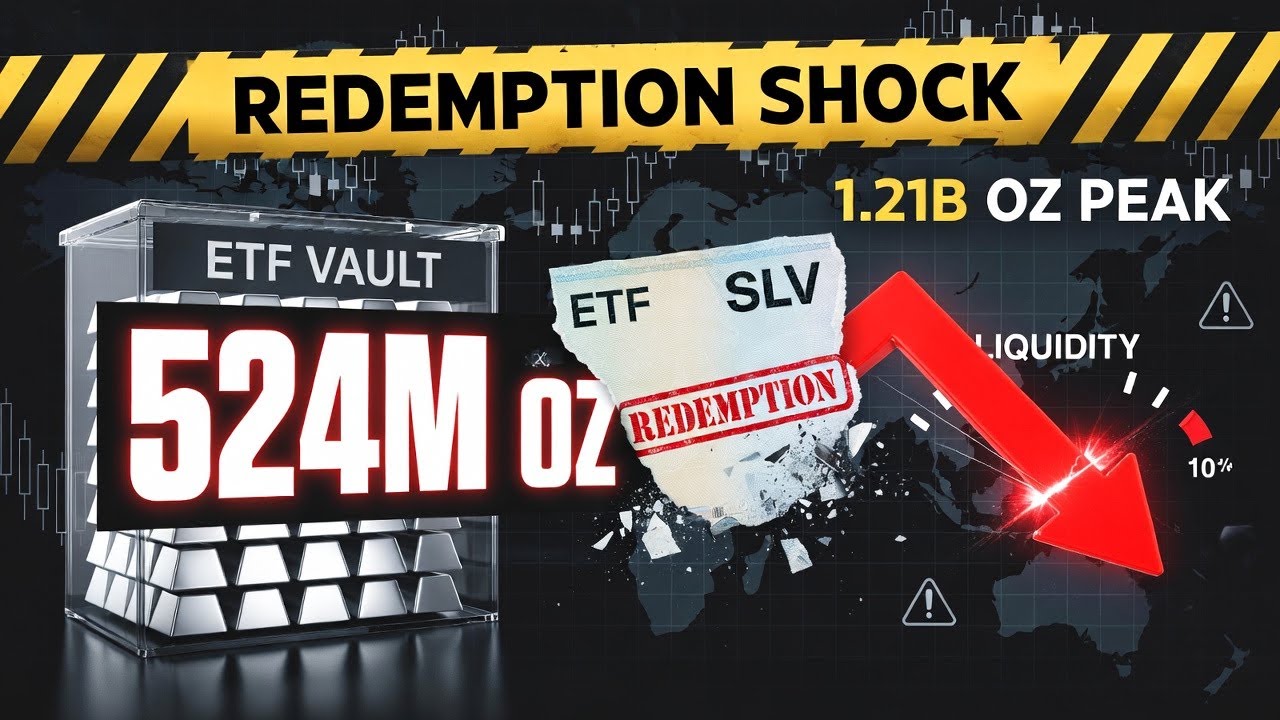 BlackRock SLV Shock: 524M Oz in Vault, 1.21B-Oz ETF Peak, Liquidity Squeeze