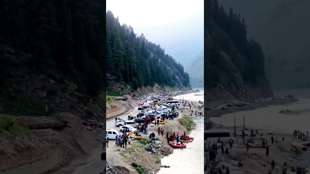Tourists at River kunhar