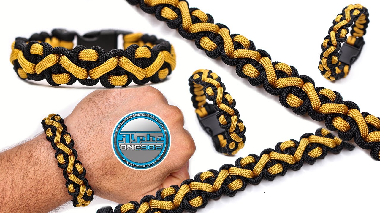Learn How to Make a Paracord Bracelet Crooked River Knot Tutorial
