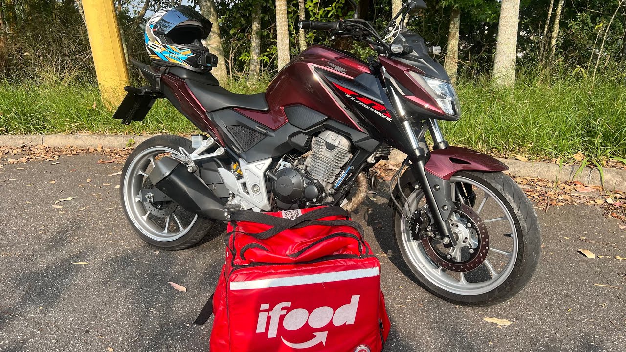 UM DIA TODO SENDO MOTOBOY DO IFOOD COM A TWISTER 300