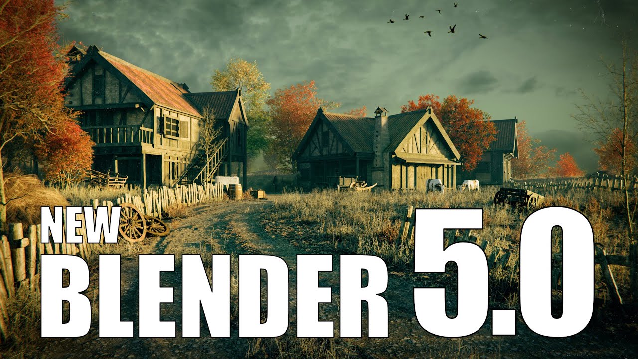BLENDER 5.0: Невероятные новые инструменты для художников по окружению в цифровом искусстве!