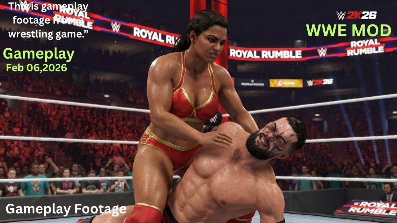 WWE 2K26 - Финн Балор против индийской дивы | Геймплей межгендерного матча | 06 февраля 2026 г.