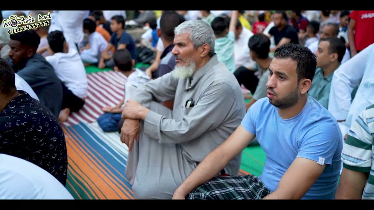 شوف صلاه العيد من اعلي مكان في المرج هتتوهم من الفرحه