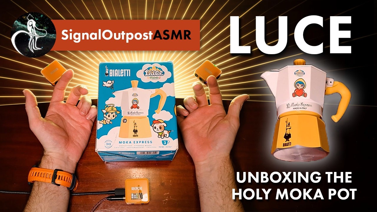 [ASMR] Unboxing the HOLY MOKA POT - Bialetti x tokidoki x Catholic Church coffee maker (ITS REAL)