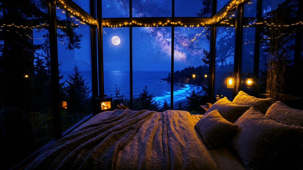 [NO ADS] Calming Music for Deep Sleep &bull; Relaxing Piano & Ocean Waves
