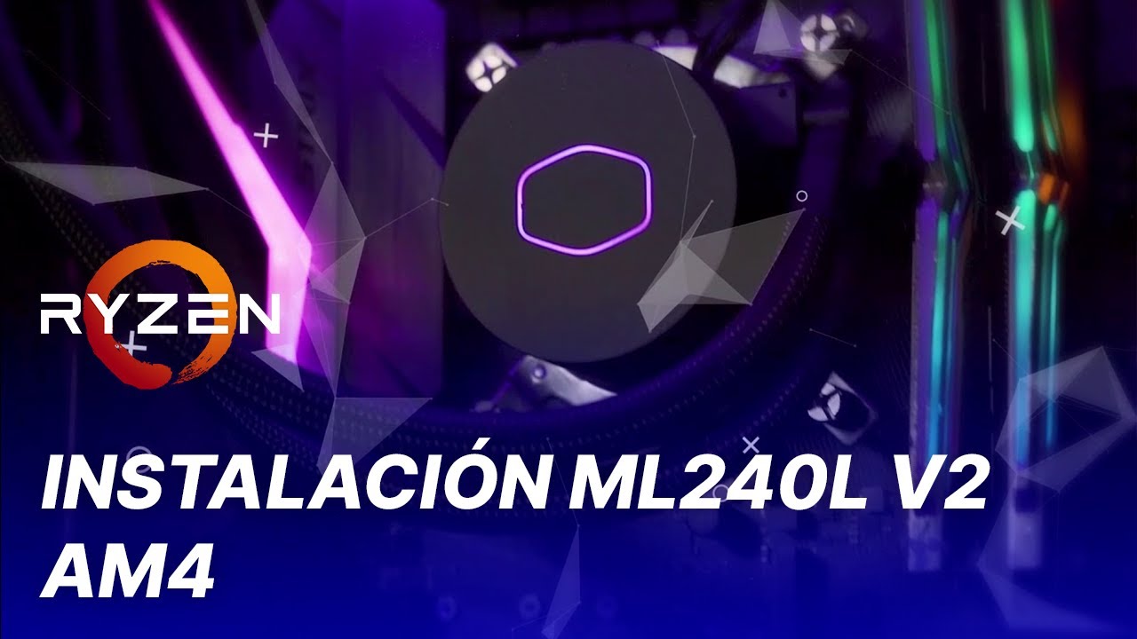 Como INSTALAR Cooler Master MasterLiquid ML240L RGB V2 en socket AM4