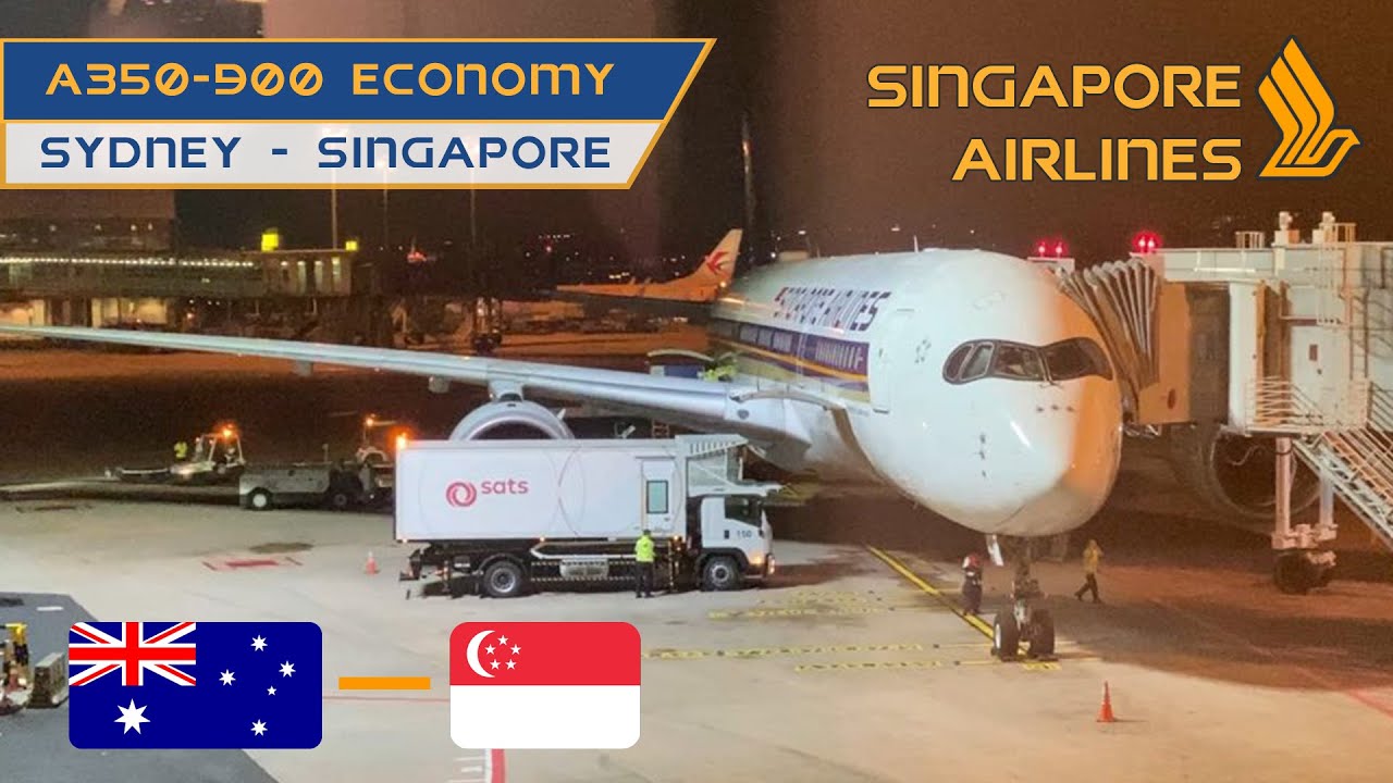 Singapore Airlines A350 TRIP REPORT | Sydney - Singapore | Economy Class | SQ242