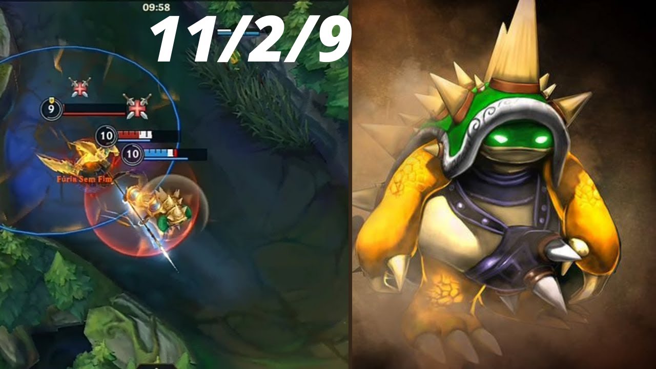 RAMMUS TOP NOVO META? BONECAO HYPERCARRY -wild rift