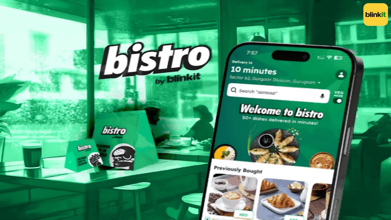 Exclusive: Blinkit Launches New App &lsquo;Bistro&rsquo; To Take On Zepto Cafe || Bistro By Blinkit