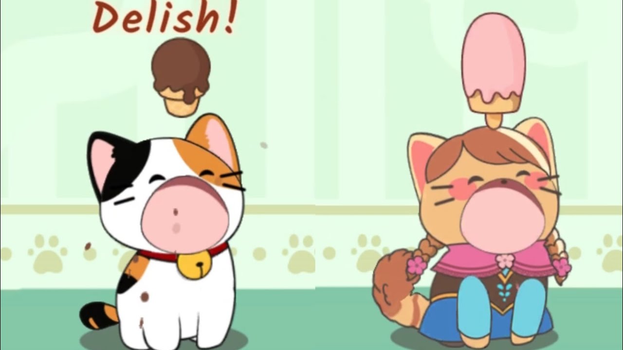 Duet cats || happy birthday song with all cats and food