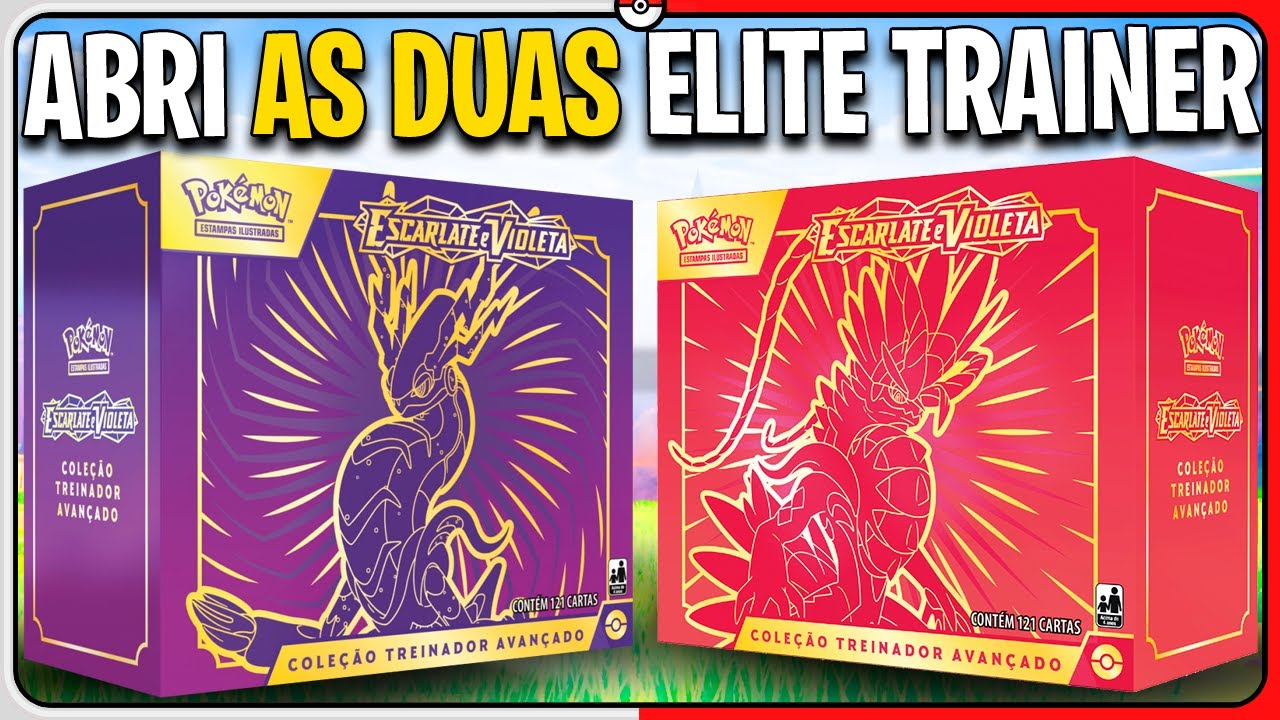 R$ 740 para abrir *Koraidon e Miraidon* Elite Trainer Box do Pokémon TCG (Treinador Avançado)