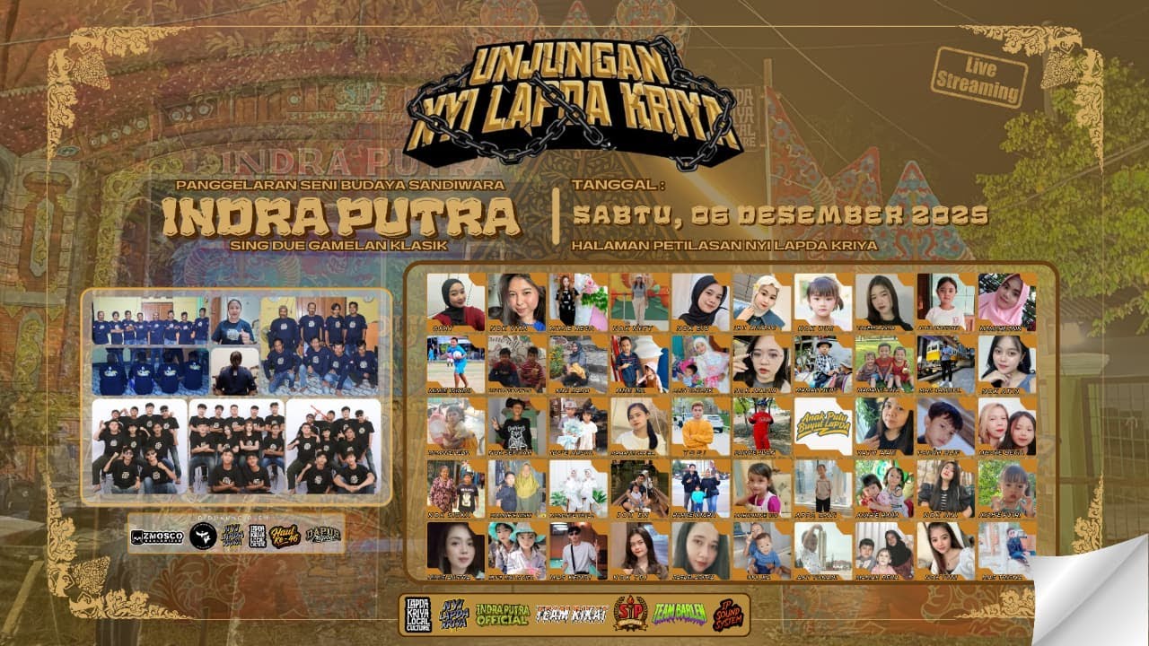 🔴 LIVE SANDIWARA INDRA PUTRA DALAM RANGKA UNJUNGAN NYI LAPDA KRIYA DESA TUGU LOR EDISI SIANG